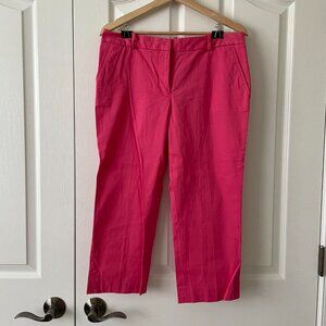 NWT Talbots Pink Signature Crop Pants  Size 6